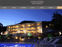 Tablet Screenshot of hotel-costarossa-porto-corse.com